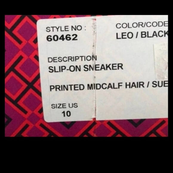 SOLD SOLD.....Tory Burch NWOT slip on leopard print sneakers - Picture 5 of 5